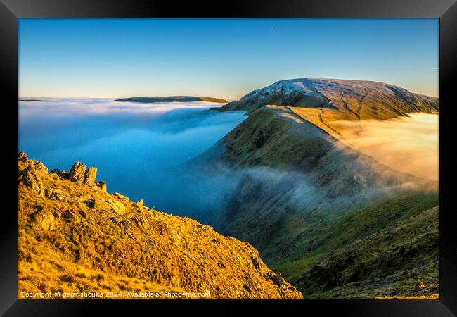 Lake District Inversion, II Framed Print by geoff shoults