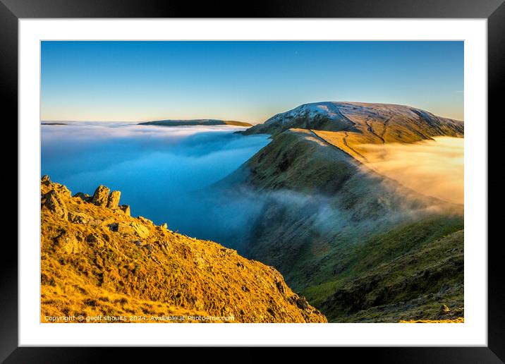 Lake District Inversion, II Framed Mounted Print by geoff shoults