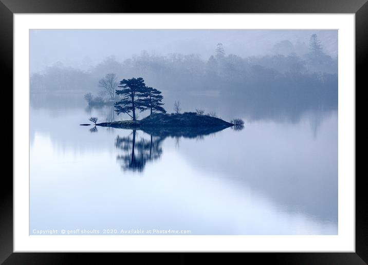 Ullswater Winter Morning pt2 Framed Mounted Print by geoff shoults