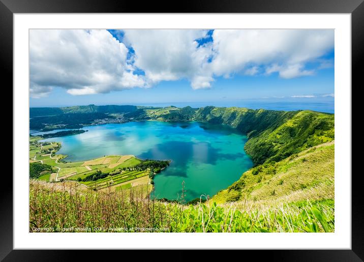 Sete Cidades Framed Mounted Print by geoff shoults
