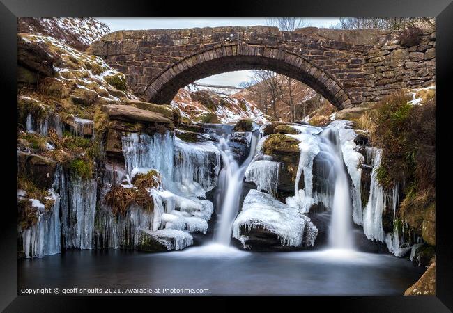 Three Shires, Peak District Framed Print by geoff shoults