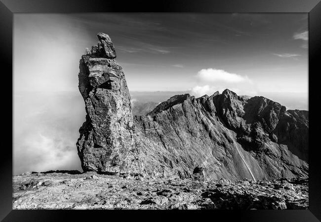 Inaccessible Pinnacle, Skye  Framed Print by geoff shoults