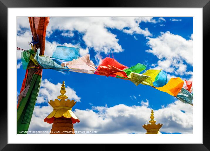 Himalayan Sky Framed Mounted Print by geoff shoults