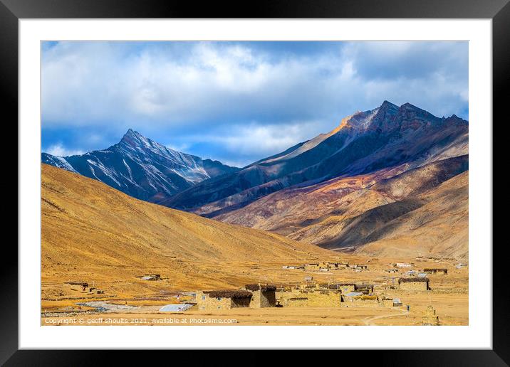 Dolpo Framed Mounted Print by geoff shoults