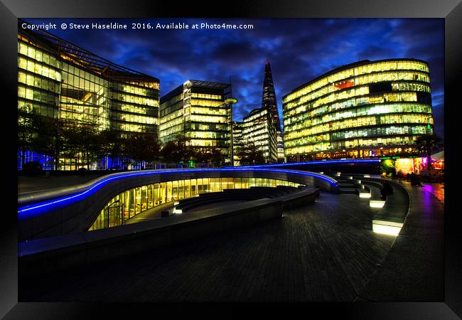 South Bank Framed Print by Steve Haseldine