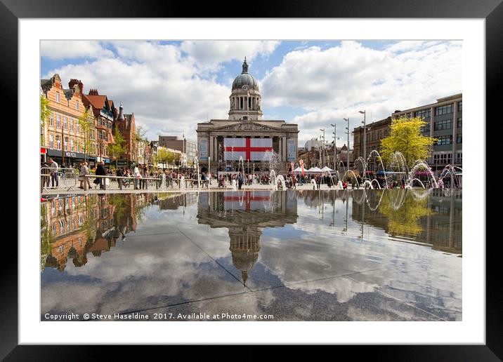 St George's Day in Nottingham Framed Mounted Print by Steve Haseldine