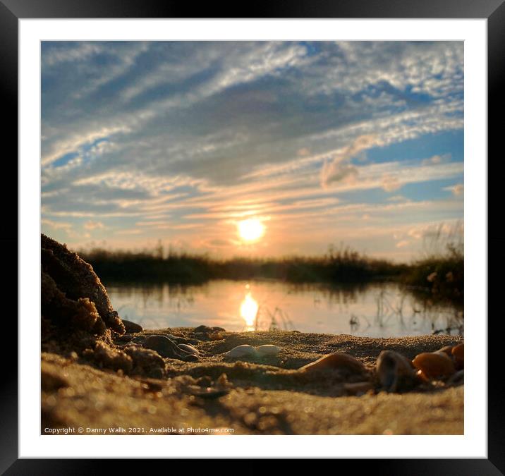 Sunset Over Allhallows, Kent Framed Mounted Print by Danny Wallis