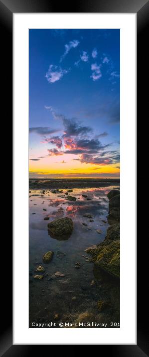Sunset Reflection Framed Mounted Print by Mark McGillivray