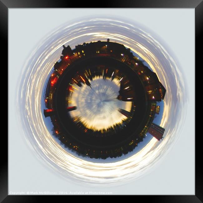 Canting Basin Little planet Framed Print by Mark McGillivray