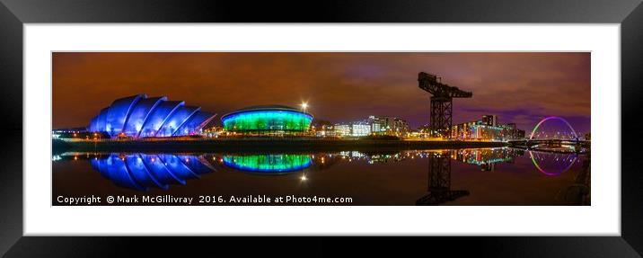 Clyde Night Panorama Framed Mounted Print by Mark McGillivray