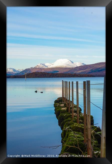 Winter on Loch Lomond Framed Print by Mark McGillivray