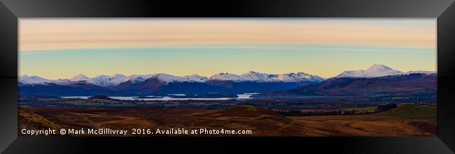 Loch Lomond Panorama from Queens View, Stockiemuir Framed Print by Mark McGillivray