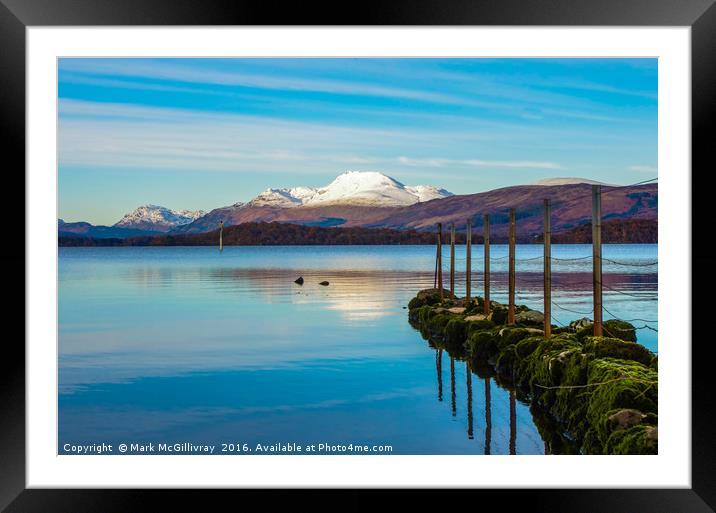 Winter on Loch Lomond - 2 Framed Mounted Print by Mark McGillivray