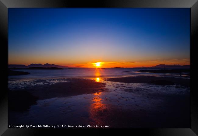 Arisaig Sunset Framed Print by Mark McGillivray