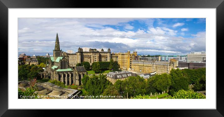 Glasgow Cathedral and Royal Infirmary Framed Mounted Print by Mark McGillivray