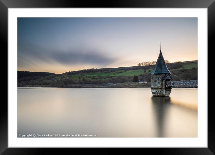 Pontsticill Reservoir Sunrise Framed Mounted Print by Gary Parker