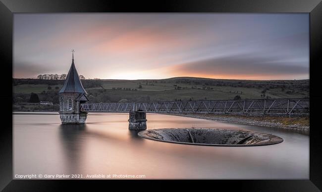 Pontsticill Reservoir Sunrise Framed Print by Gary Parker