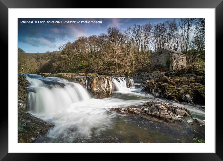 Cenarth Falls, Wales Framed Mounted Print by Gary Parker