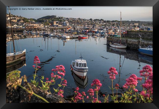 Newlyn Harbour  Framed Print by Gary Parker