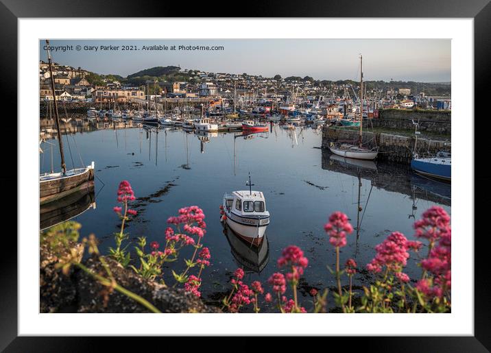 Newlyn Harbour  Framed Mounted Print by Gary Parker