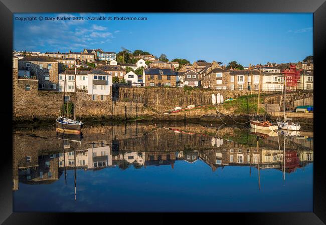 Newlyn Reflections Framed Print by Gary Parker