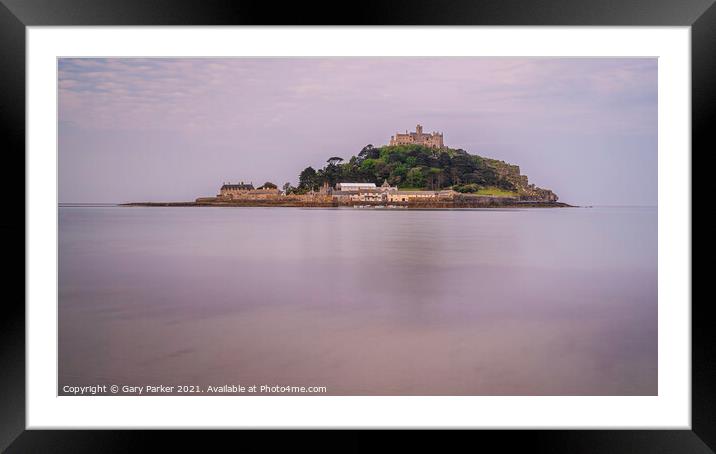 St. Michael's Mount, at sunrise Framed Mounted Print by Gary Parker