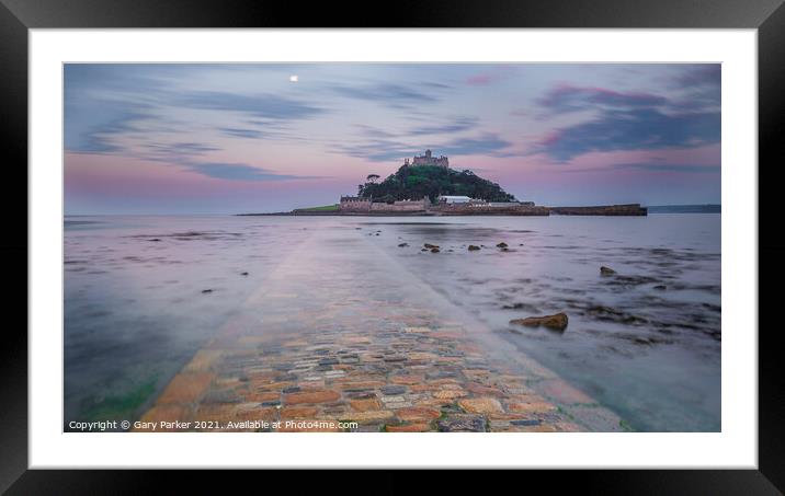 St. Michael's Mount, at sunrise Framed Mounted Print by Gary Parker