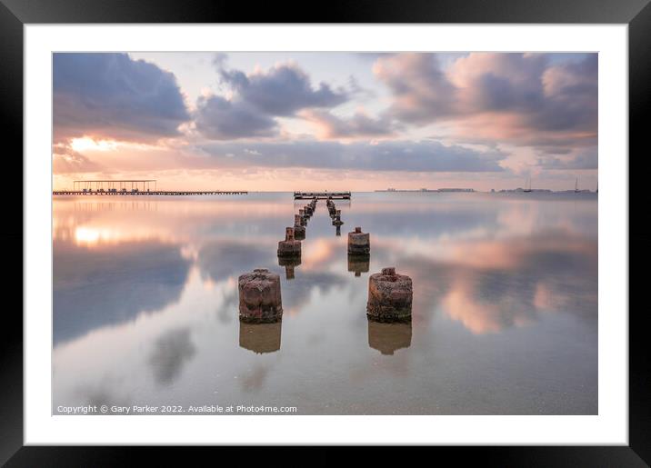Early morning reflections Framed Mounted Print by Gary Parker