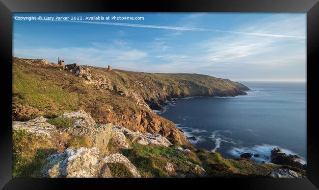 The Cornish coastline Framed Print by Gary Parker