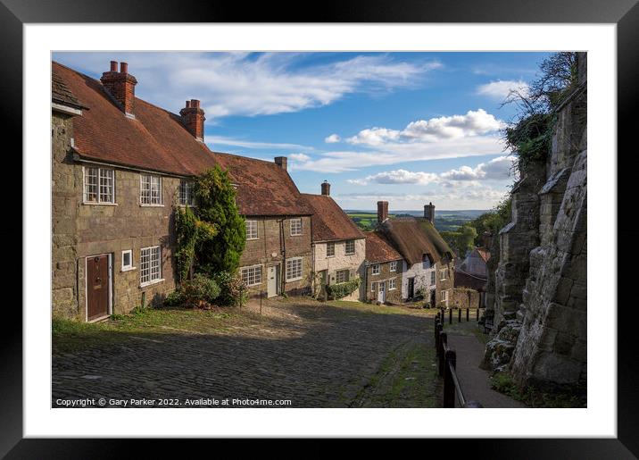 Gold Hill view, Dorset Framed Mounted Print by Gary Parker