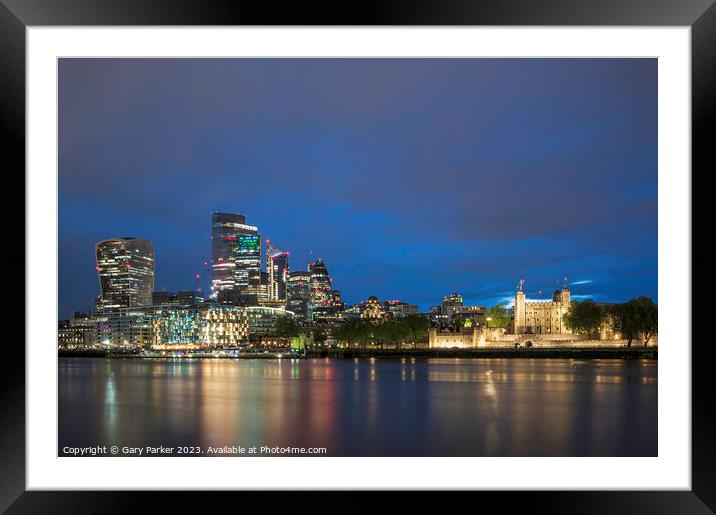 New and Old London Framed Mounted Print by Gary Parker