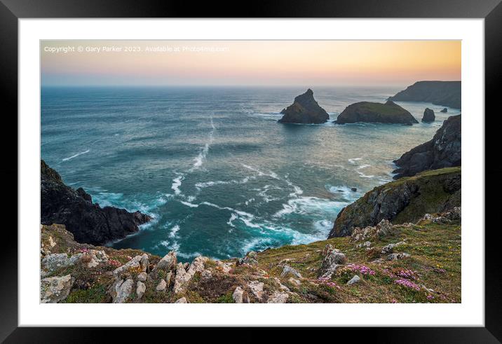Cornish Coastline Framed Mounted Print by Gary Parker