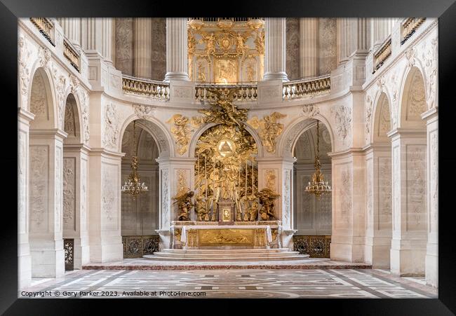 Chapel in Versailles Palace, Paris, France Framed Print by Gary Parker