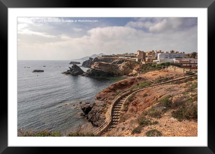 The spanish coastline, at Cabo de Palos Framed Mounted Print by Gary Parker
