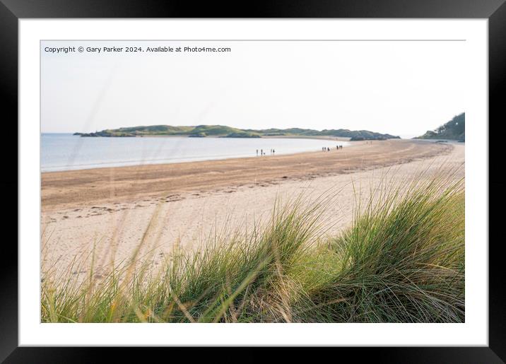 A bright day on the coast at Ynys Llanddwyn, Angelsey, North Wales. Framed Mounted Print by Gary Parker