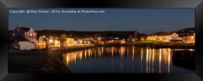 Harbour light reflections Framed Print by Gary Parker