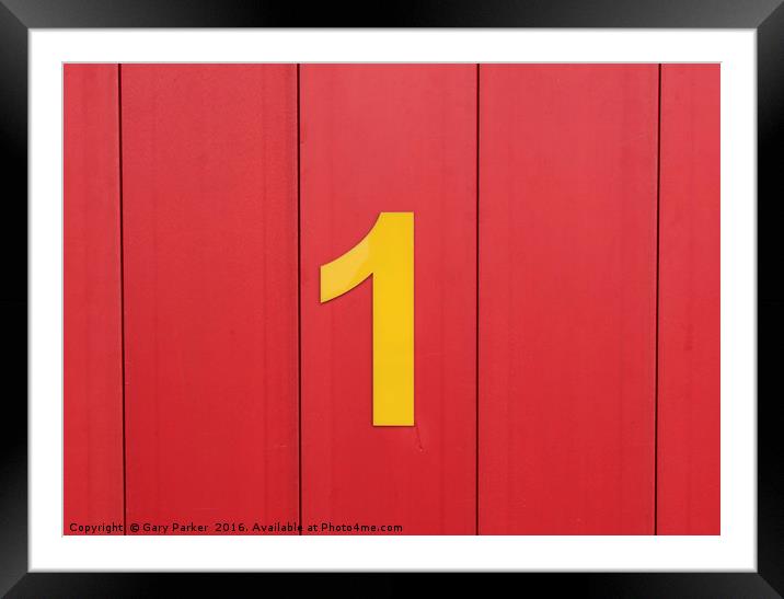 Number One Framed Mounted Print by Gary Parker