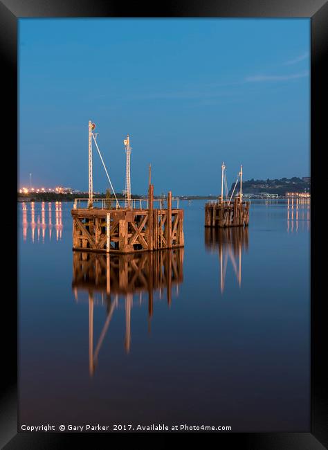 Cardiff Bay at dusk  Framed Print by Gary Parker
