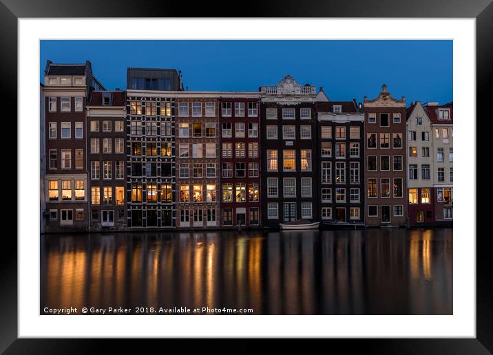 Amsterdam Reflections Framed Mounted Print by Gary Parker