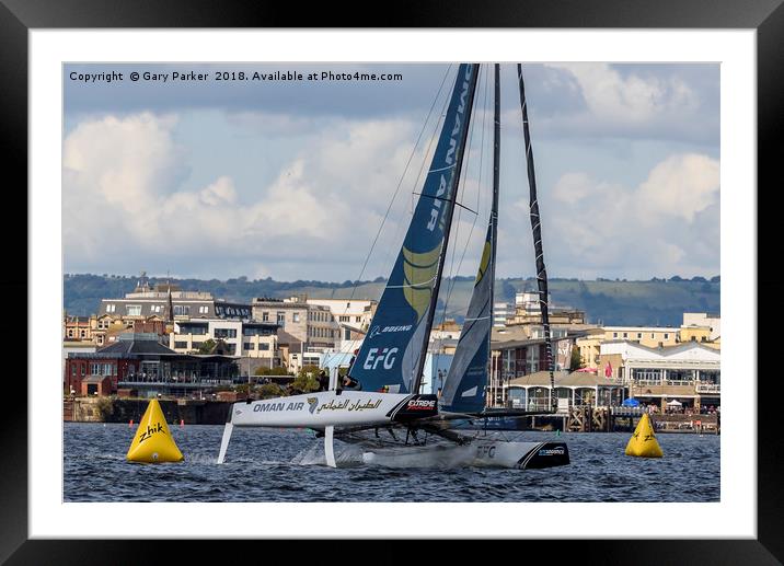 Extreme Sailing - Cardiff Bay Framed Mounted Print by Gary Parker