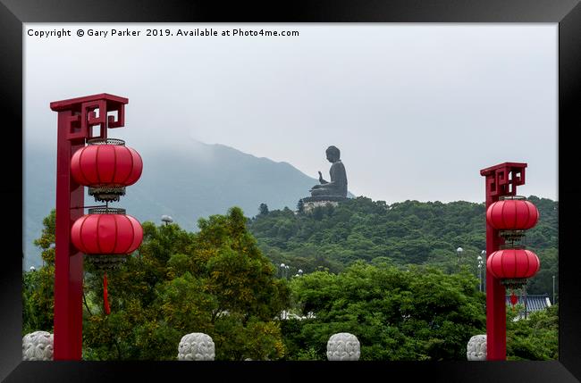 Tian Tan Buddha - Hong Kong Framed Print by Gary Parker