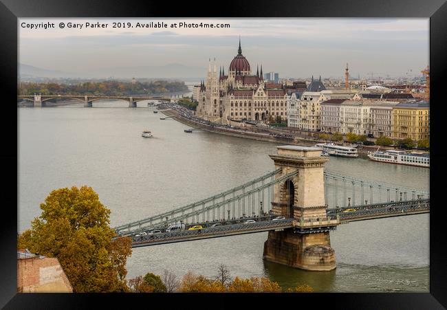 Hungarian Parliament, Budapest Framed Print by Gary Parker