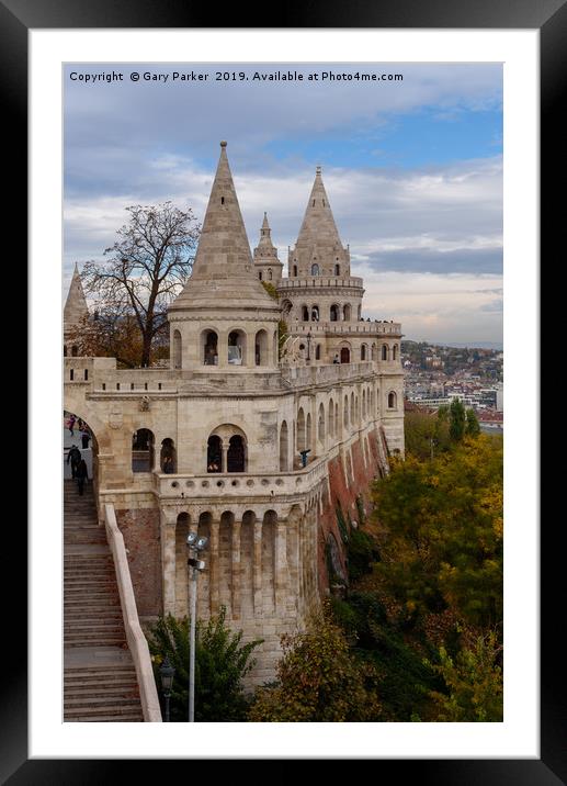 Fisherman's Bastion in Budapest Framed Mounted Print by Gary Parker