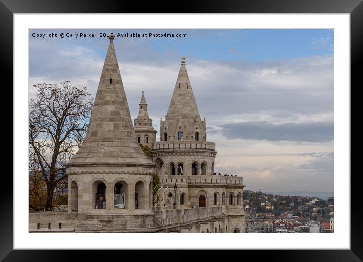 Fisherman's Bastion in Budapest Framed Mounted Print by Gary Parker