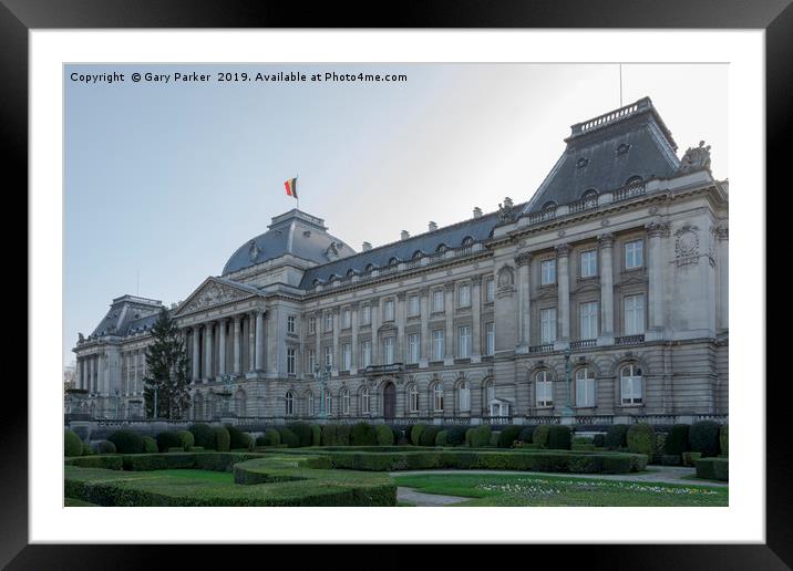 The Royal Palace, Brussels, Belgium  Framed Mounted Print by Gary Parker