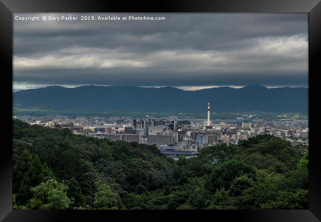 Kyoto view - Japan Framed Print by Gary Parker