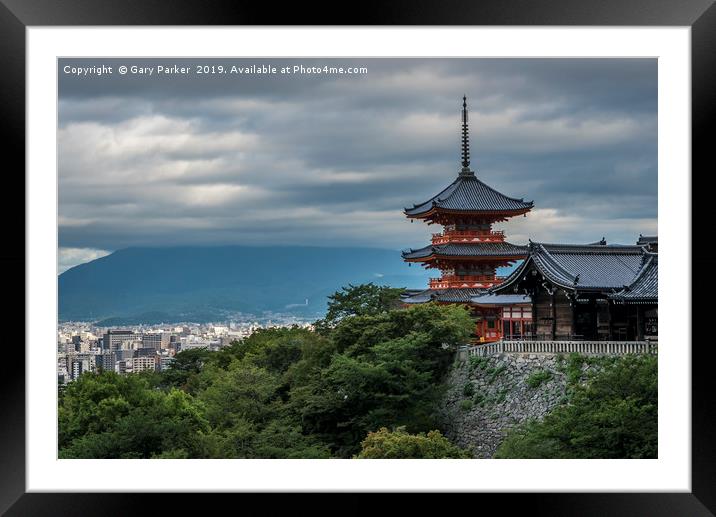 Kiyomizudera Pagoda, in Kyoto, Japan  Framed Mounted Print by Gary Parker