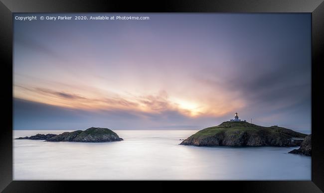 Strumble Head Lighthouse, Pembrokeshire Framed Print by Gary Parker