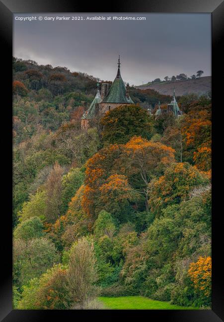 Castell Coch, the Red Castle, on the outskirts of Cardiff, Wales, in the autumn	 Framed Print by Gary Parker