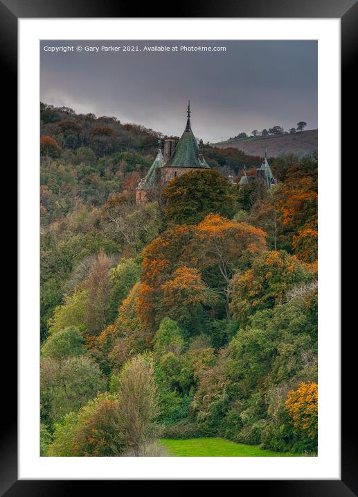 Castell Coch, the Red Castle, on the outskirts of Cardiff, Wales, in the autumn	 Framed Mounted Print by Gary Parker